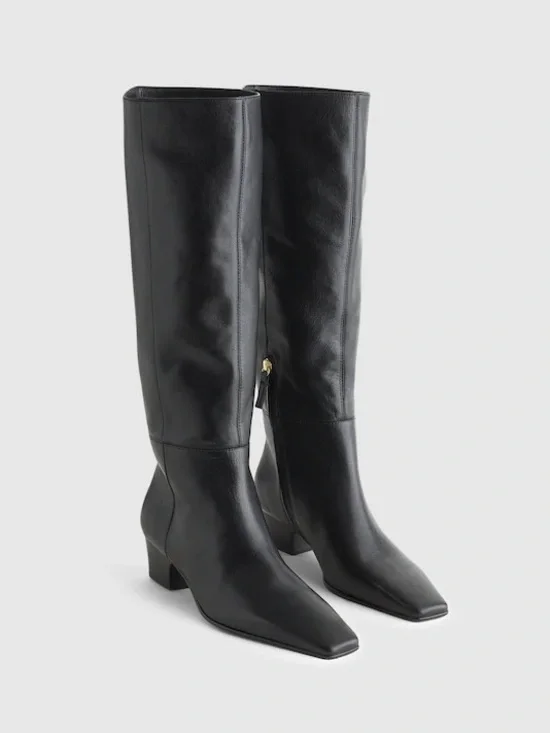 Madewell The Lexie Tall Boot in Black Leather Size 7 NWOB $298 NX079 - Picture 2 of 7
